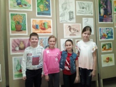 Выставка работ учащихся Фроловской детской школы искусств