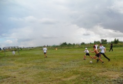 Во Фролово в течение летнего сезона проводятся игры в рамках  городского чемпионата по футболу «Кожаный мяч»